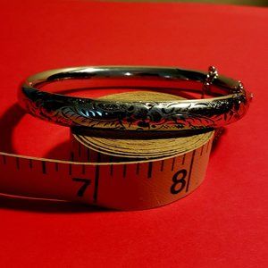 Vintage 925 Sterling Silver Bangle Bracelet